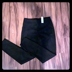 Francesca’s High-Waisted Suede Pants
